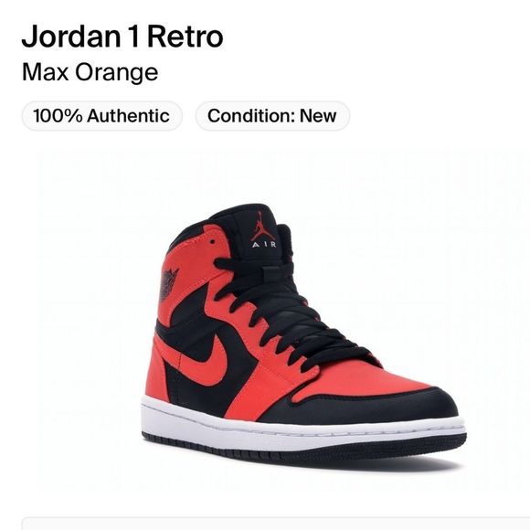 Jordan 1 Retro High Max Orange - Picture 2 of 4